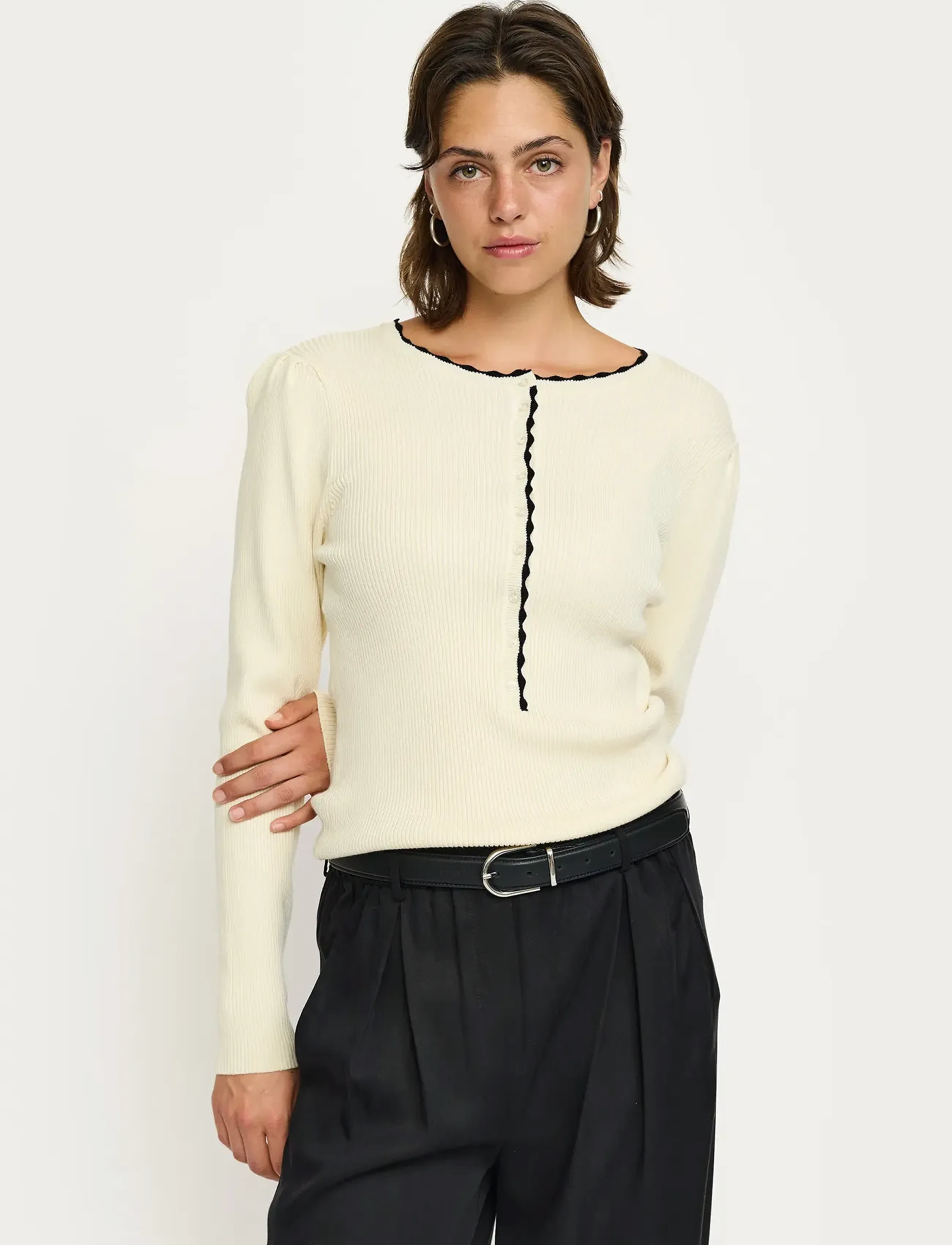 Soft Rebels Srjude Knit, XXL, Knitwear, Creme - Jumpers, Frauen