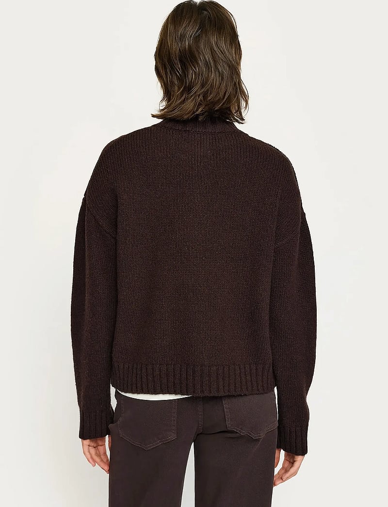 Soft Rebels - SRTimo Cardigan Knit - cardigans - coffee bean melange - 3