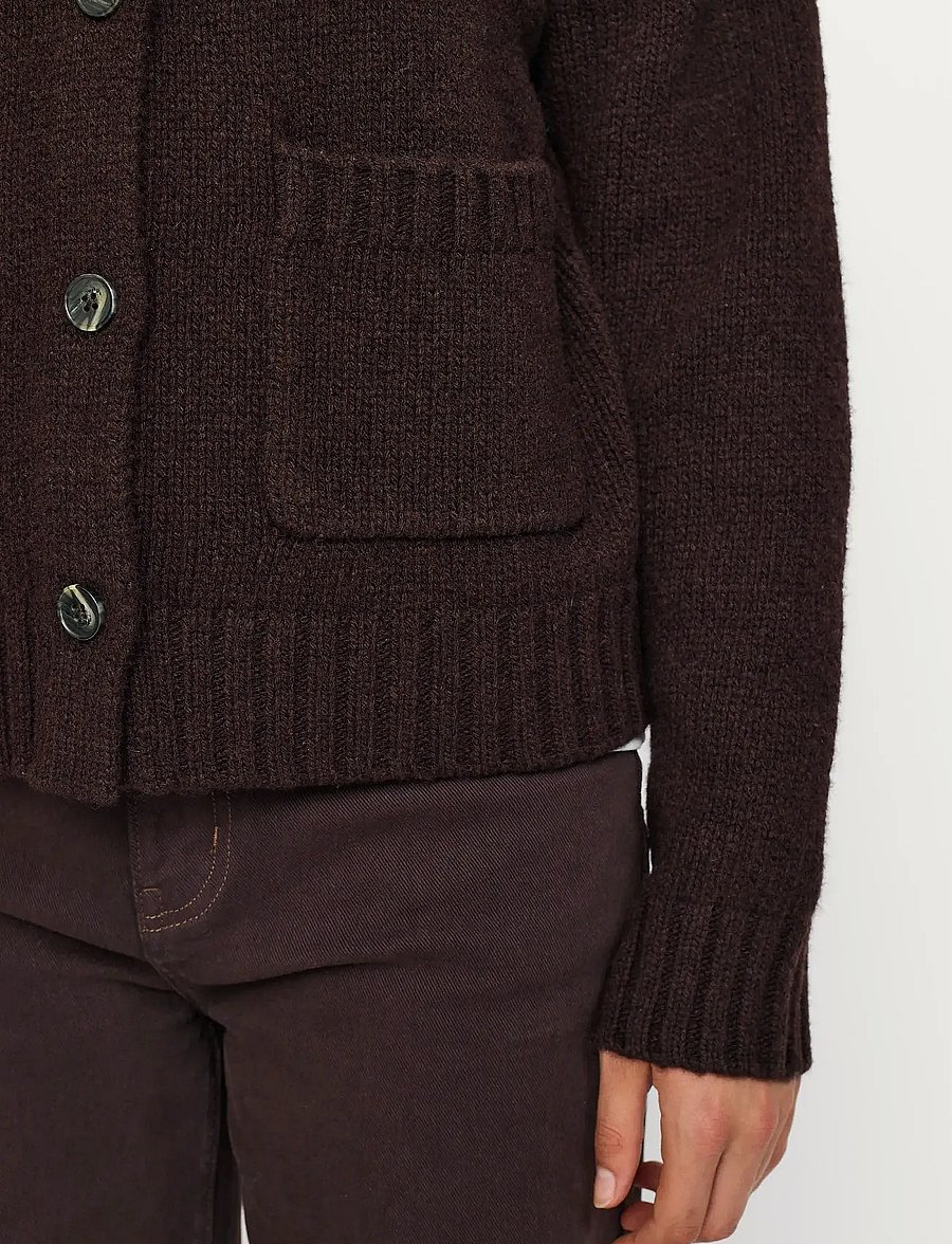 Soft Rebels - SRTimo Cardigan Knit - strickjacken - coffee bean melange - 4