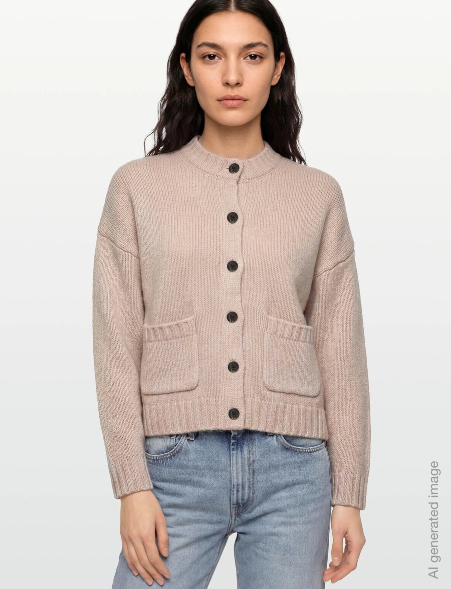 Soft Rebels - SRTimo Cardigan Knit - strickjacken - pumice stone - 3