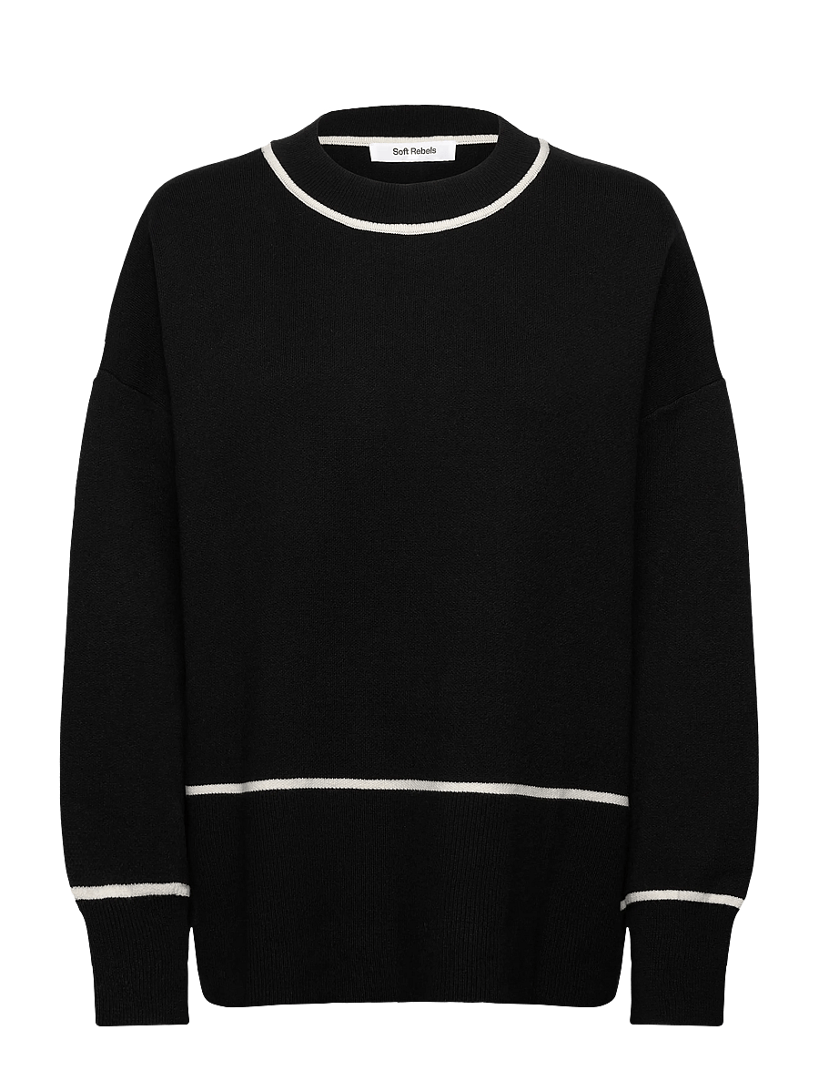 Soft Rebels - SRFlora Knit - pullover - black - 1