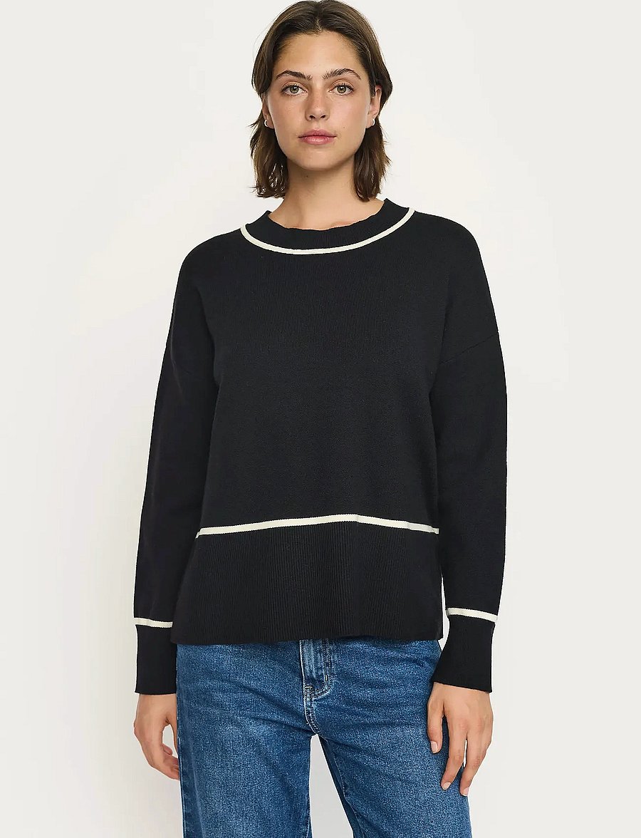 Soft Rebels - SRFlora Knit - pullover - black - 0