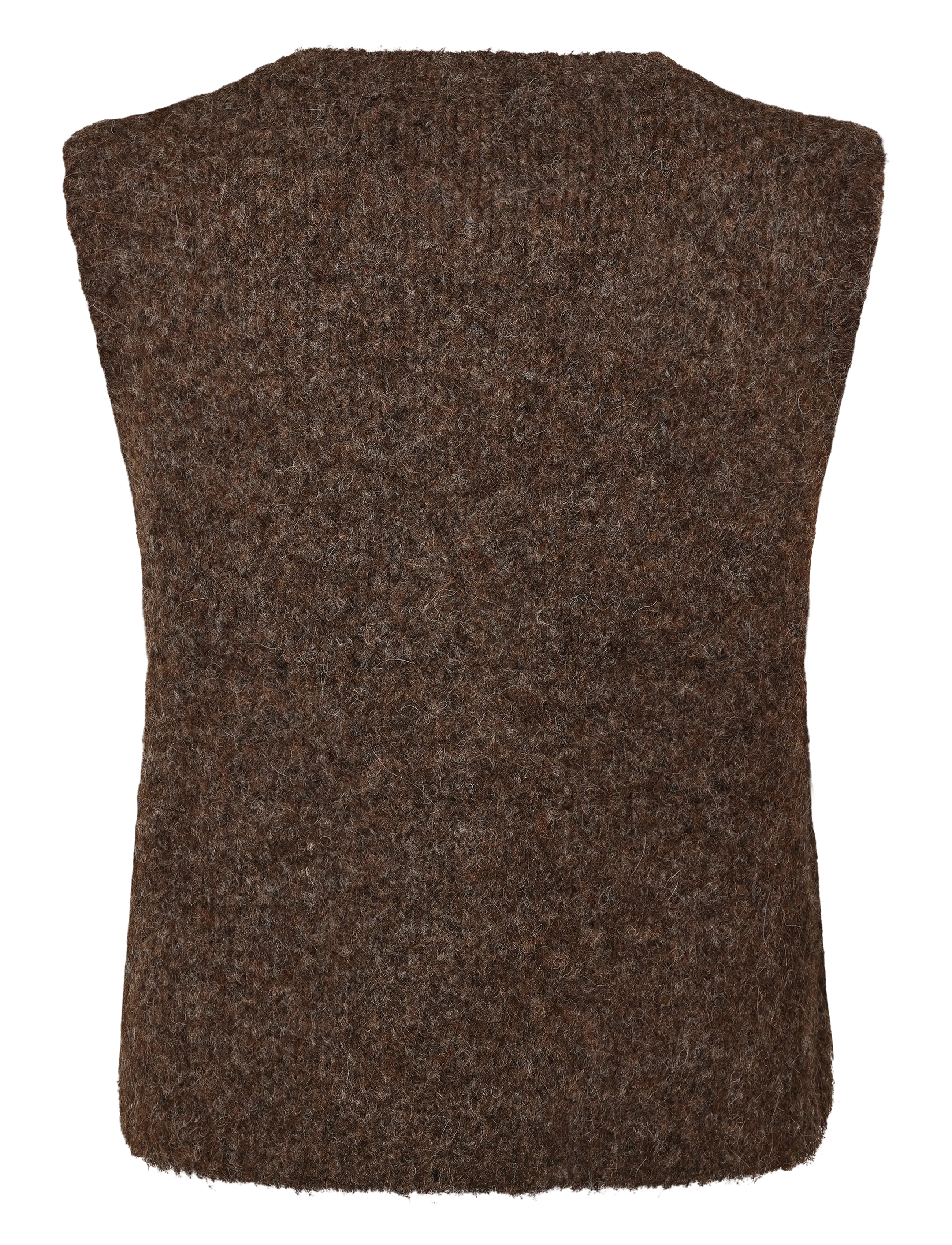 Soft Rebels - SRCamilla Vest Knit - 915 demitasse melange - 1