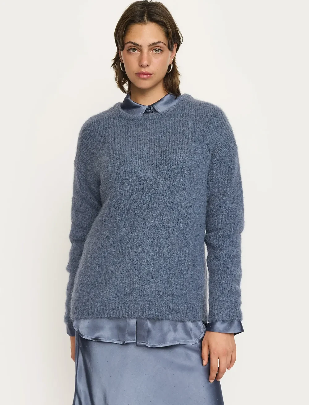 Soft Rebels - SRCamilla Knit - stickade tröjor - grisaille melange - 0