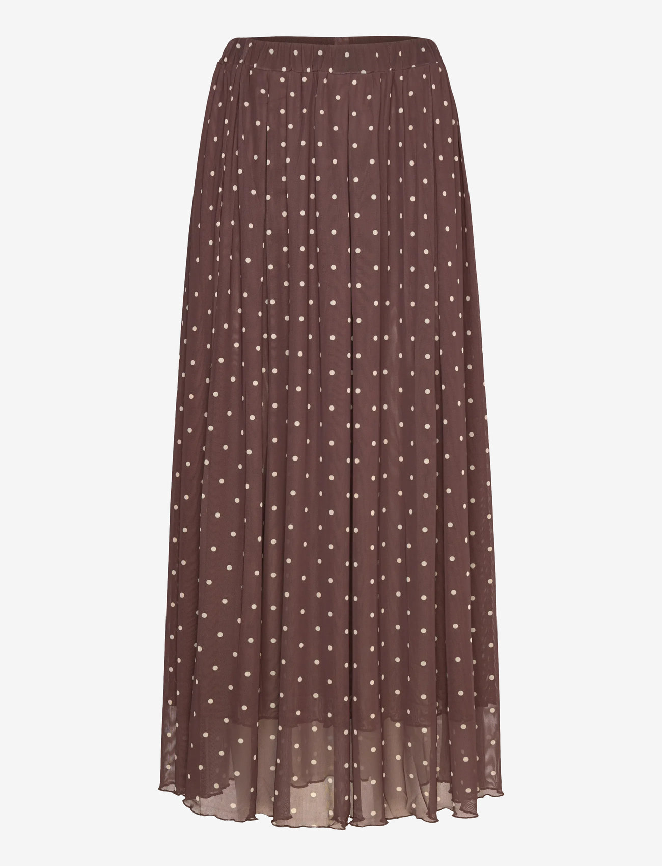 Soft Rebels - SRRoselyn Midi Skirt - plisserade kjolar - coffee bean dot - 1