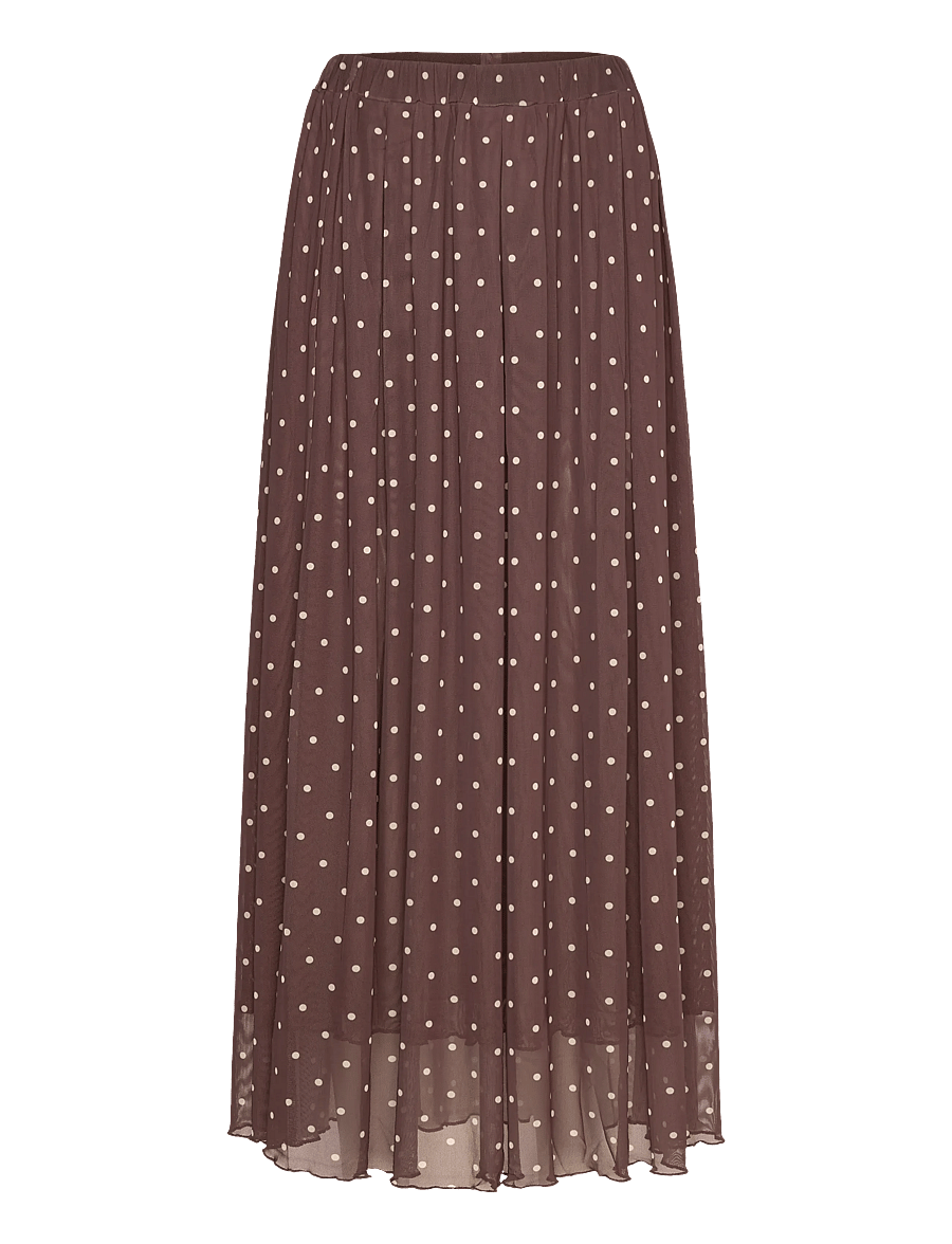 Soft Rebels - SRRoselyn Midi Skirt - coffee bean dot - 1