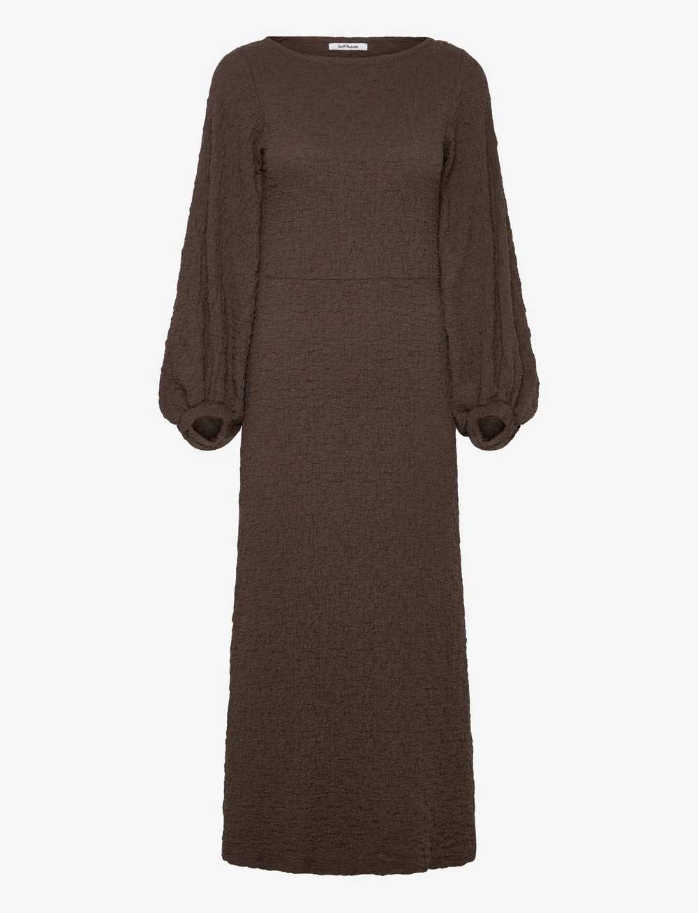 Soft Rebels - SRGizelle Midi Dress - midikleidid - coffee bean - 1