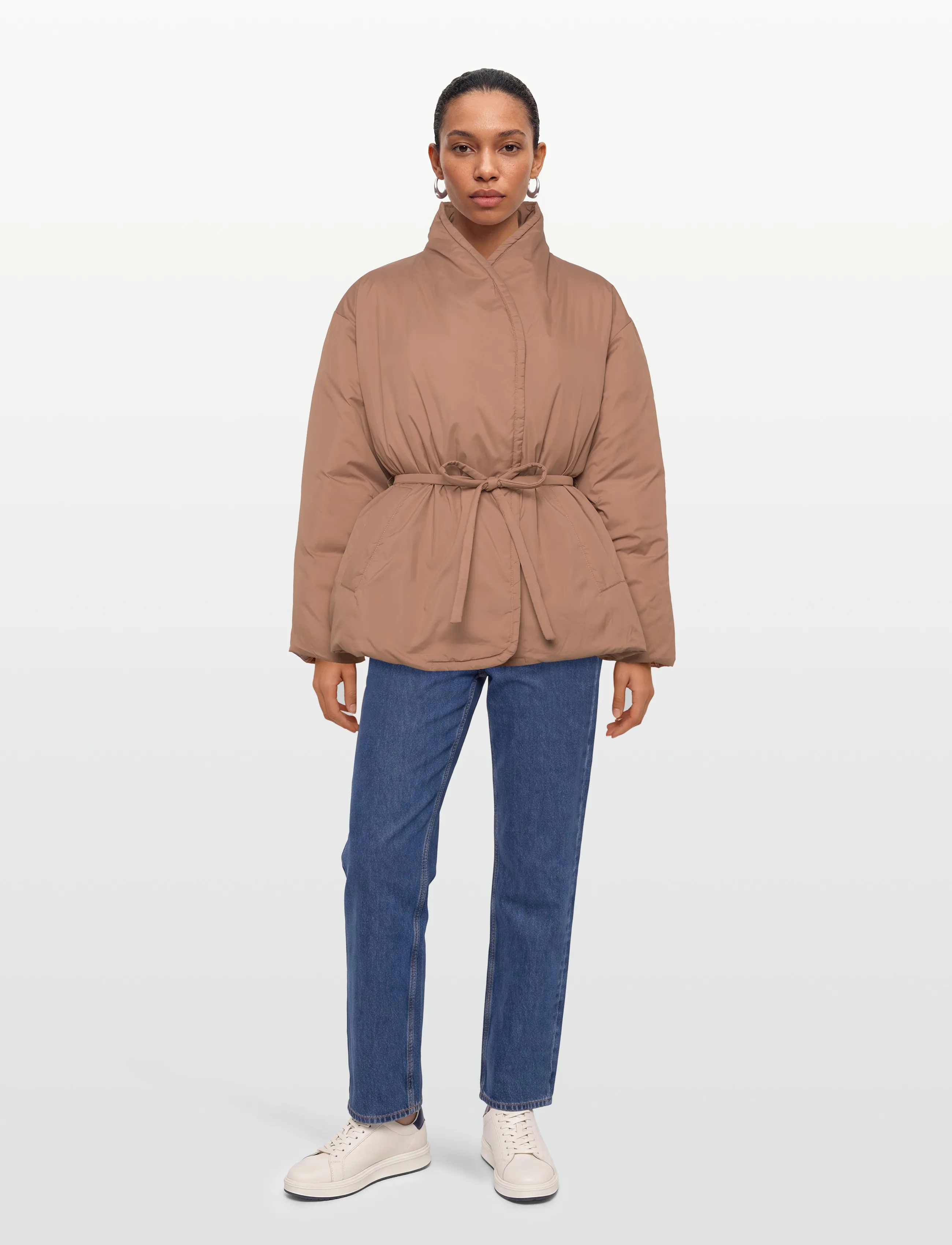 Soft Rebels Srjannet Jacket, L, Beige, Jakker > Vatteret Jakke, Dame