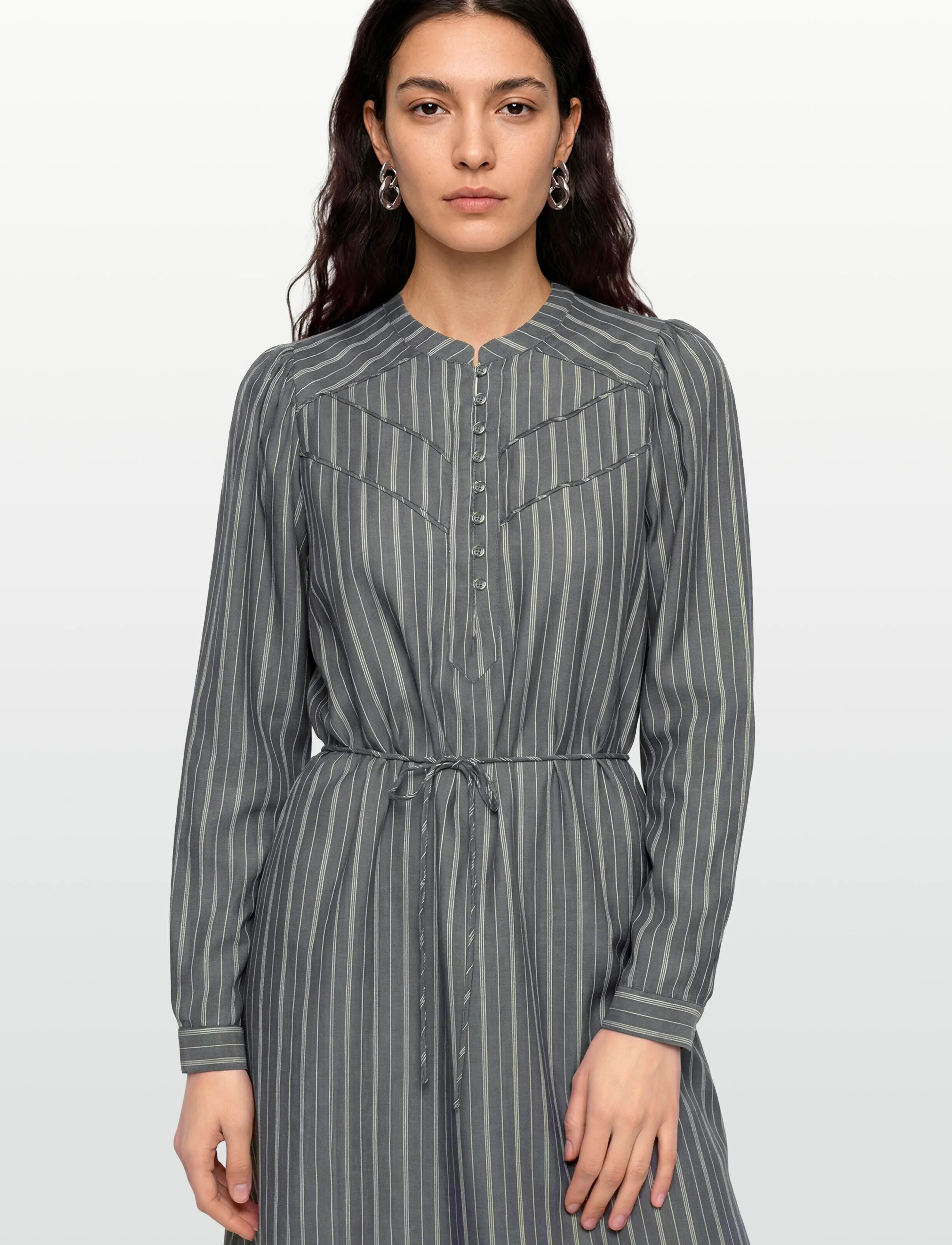 Soft Rebels - SRCharlotte Dress - shirt dresses - total eclipse stripe - 3