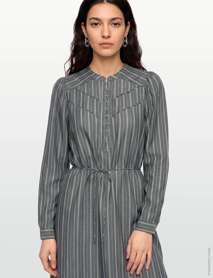 Soft Rebels - SRCharlotte Dress - hemdkleider - total eclipse stripe - 3