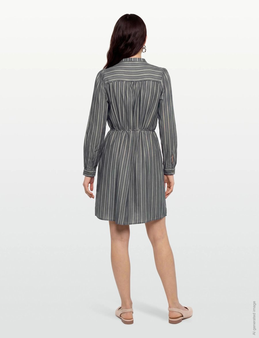 Soft Rebels - SRCharlotte Dress - hemdkleider - total eclipse stripe - 4