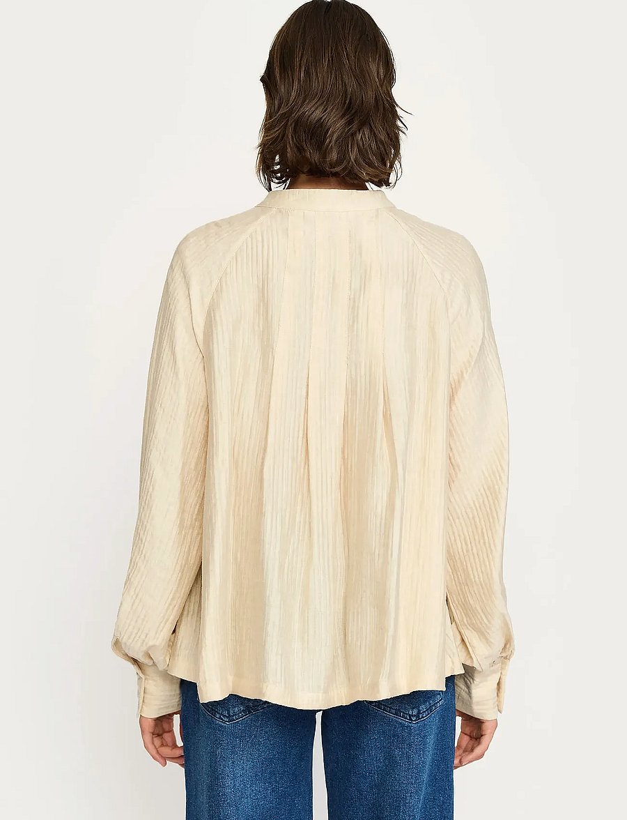 Soft Rebels - SRJessa Blouse - long sleeved blouses - arctic wolf - 3
