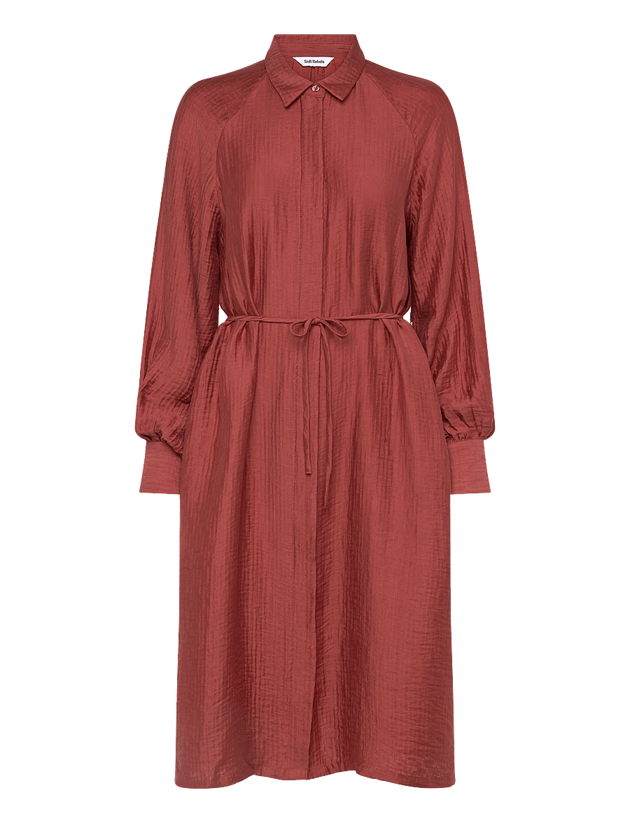 Soft Rebels - SRJessa Dress - skjortklänningar - henna - 1