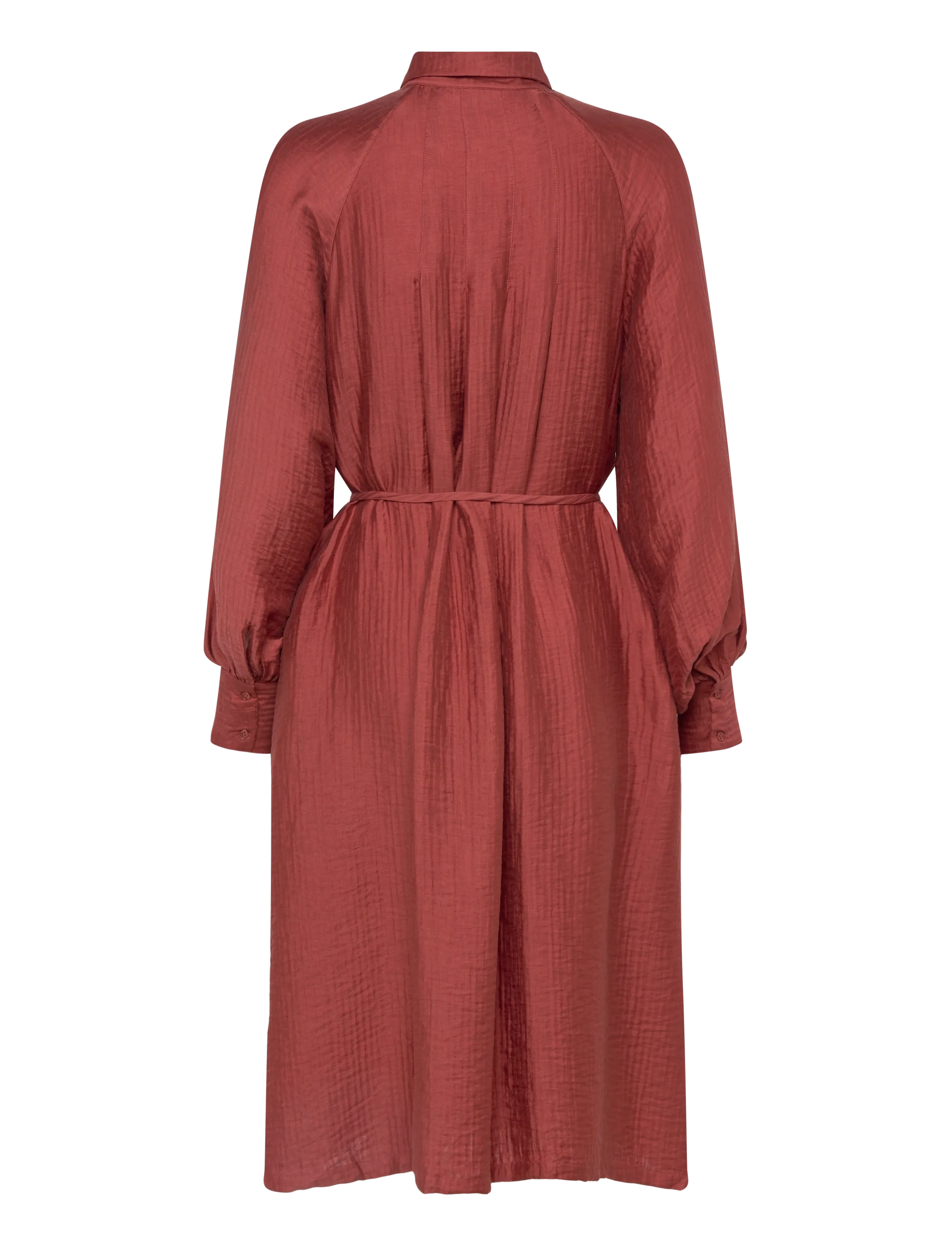 Soft Rebels - SRJessa Dress - skjortklänningar - henna - 2
