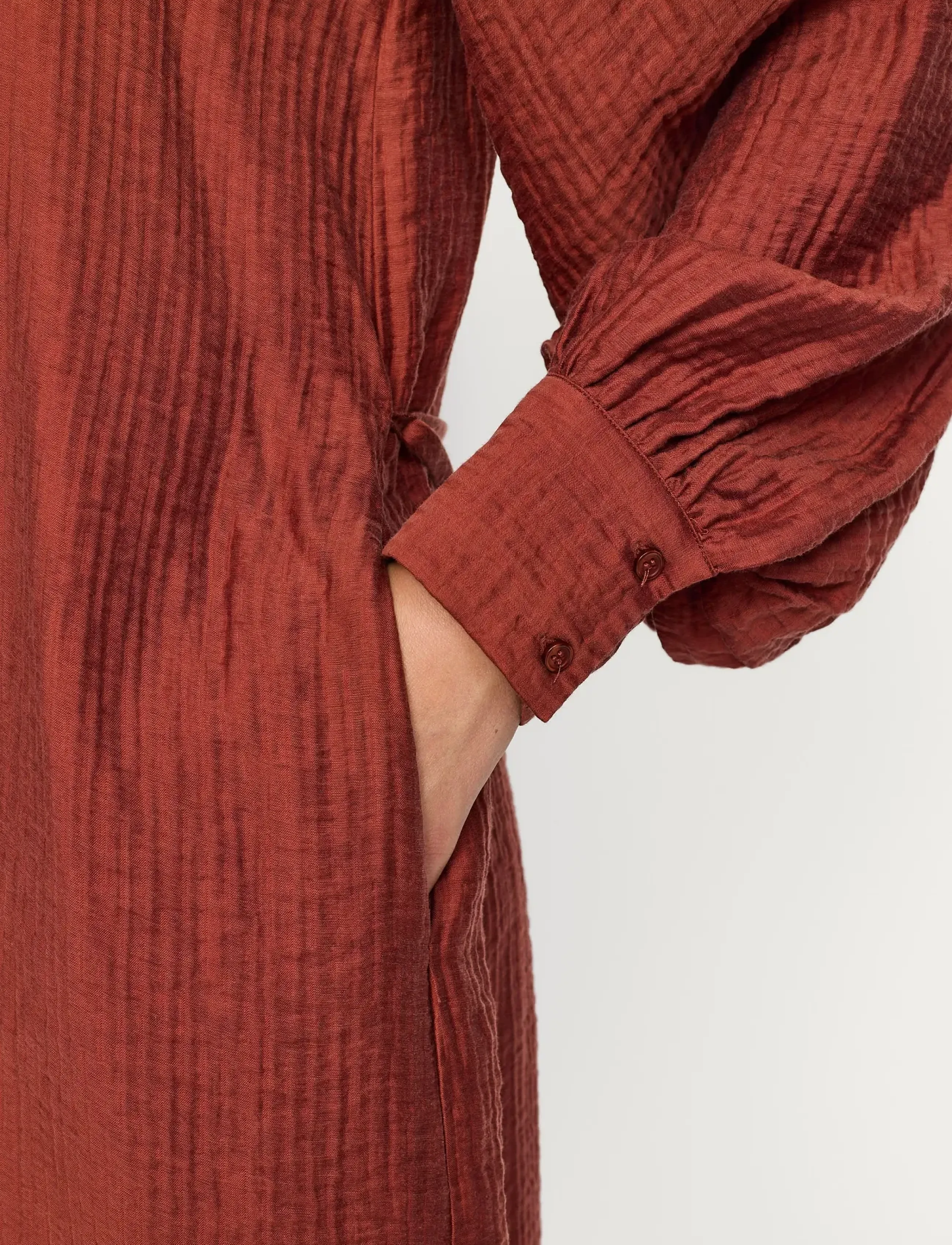 Soft Rebels - SRJessa Dress - skjortklänningar - henna - 4