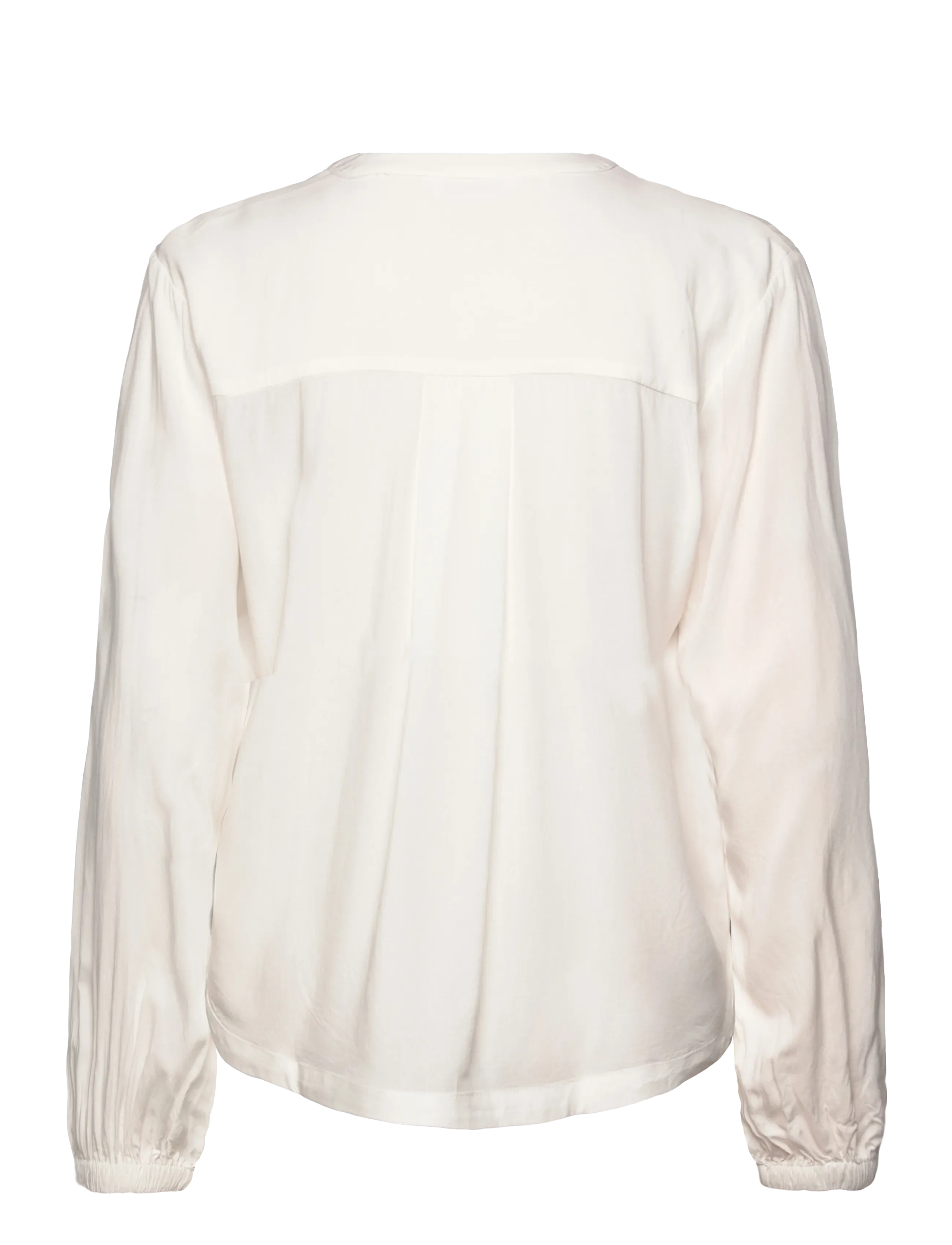 Soft Rebels - SRFreedom V-neck Blouse - long sleeved blouses - snow white - 2