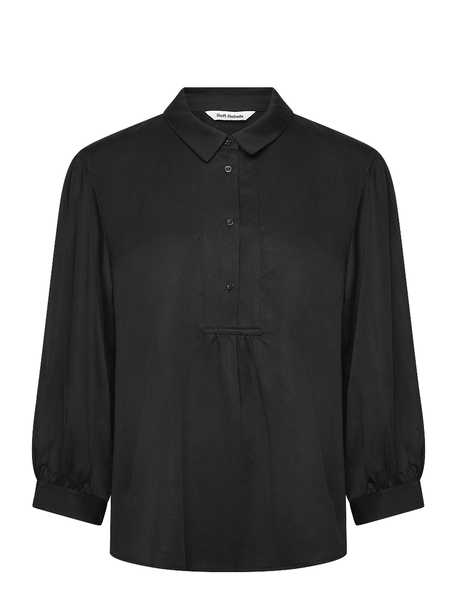 Soft Rebels - SRStormy Blouse - overhemden met lange mouwen - black - 1