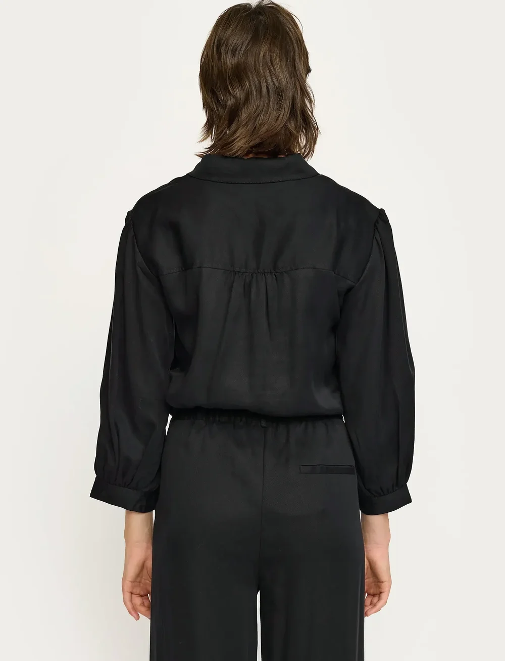 Soft Rebels - SRStormy Blouse - krekli ar garām piedurknēm - black - 3