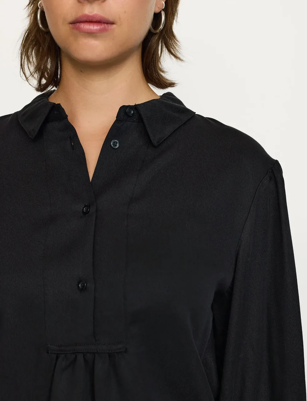 Soft Rebels - SRStormy Blouse - krekli ar garām piedurknēm - black - 4
