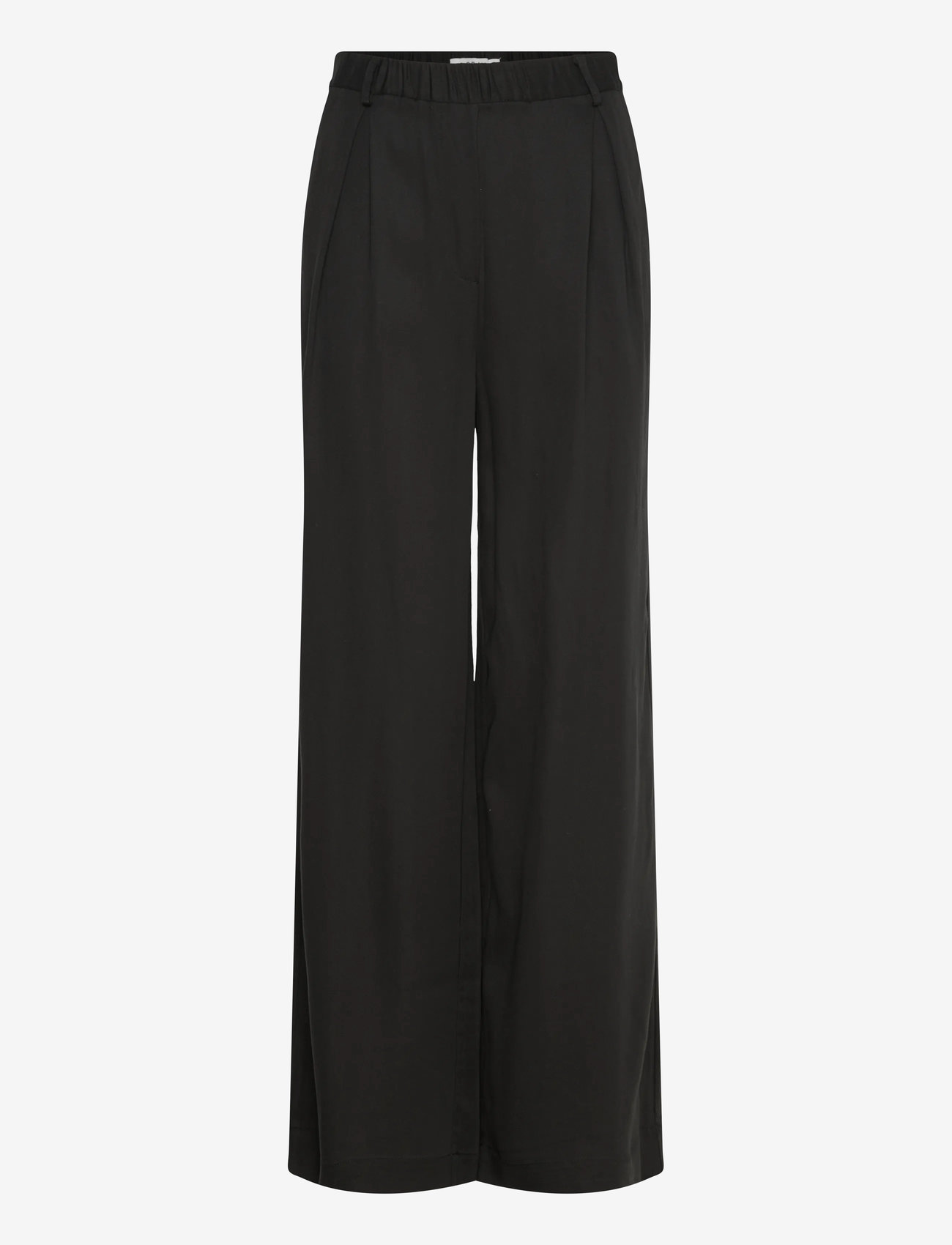 Soft Rebels SRStormy Midwaist Wide Pant - Püksid - BLACK / black