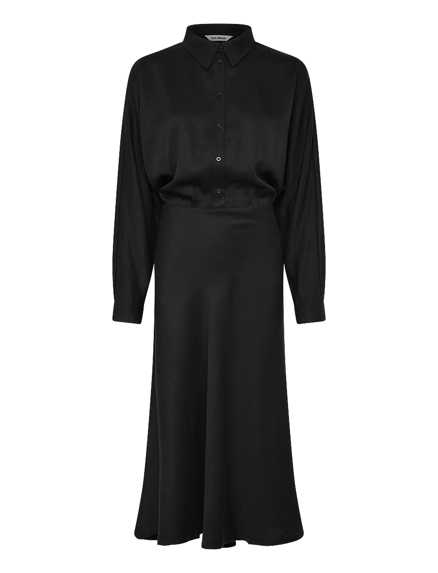 Soft Rebels - SRStormy Midi Dress - skjortekjoler - black - 1