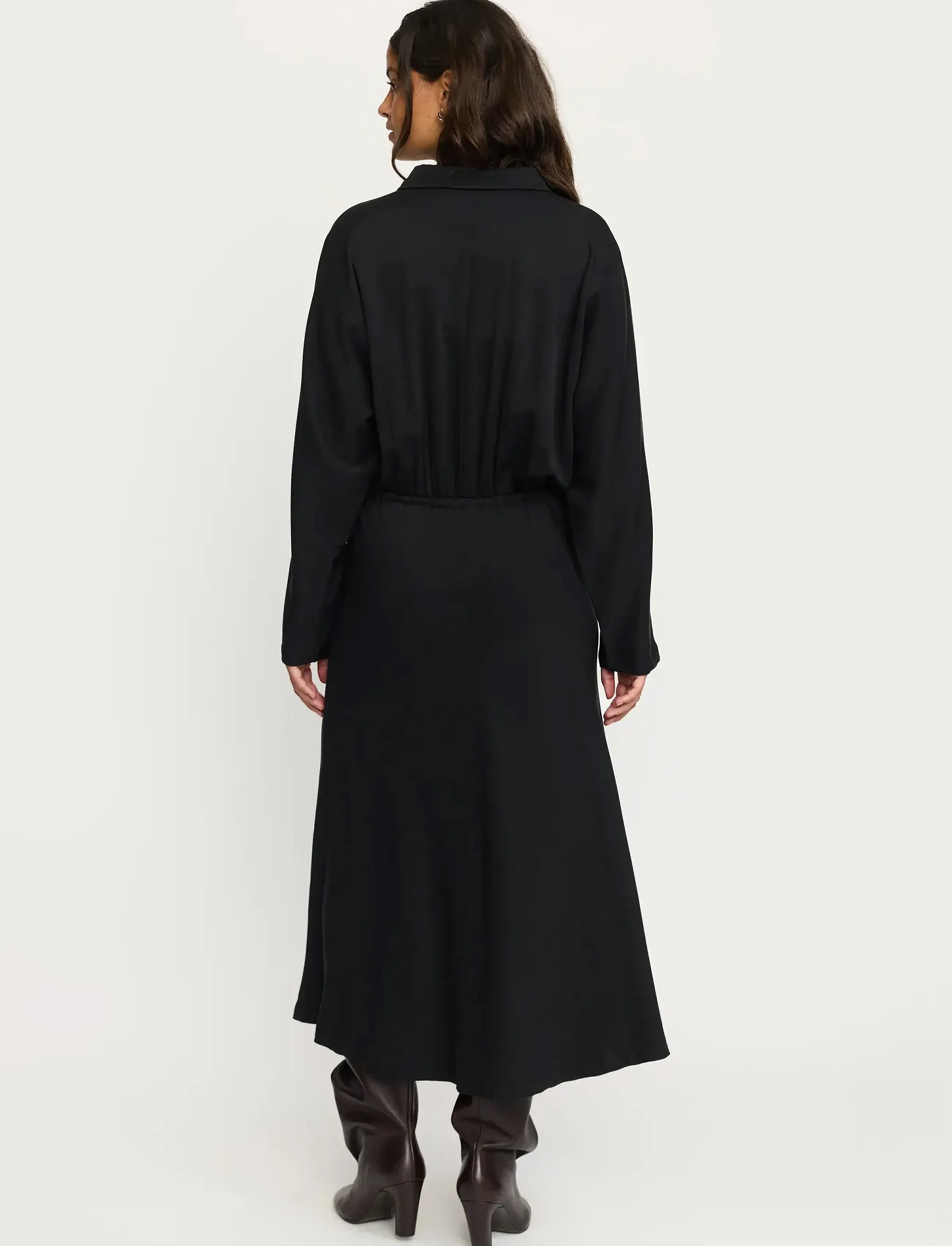 Soft Rebels - SRStormy Midi Dress - skjortekjoler - black - 3