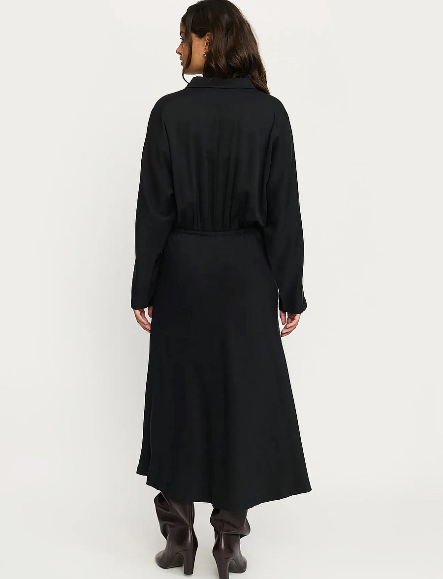 Soft Rebels - SRStormy Midi Dress - skjortekjoler - black - 3