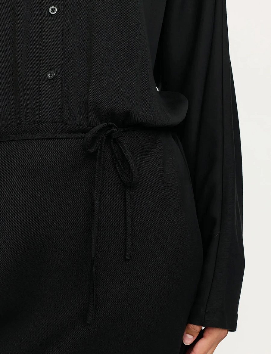 Soft Rebels - SRStormy Midi Dress - skjortekjoler - black - 4