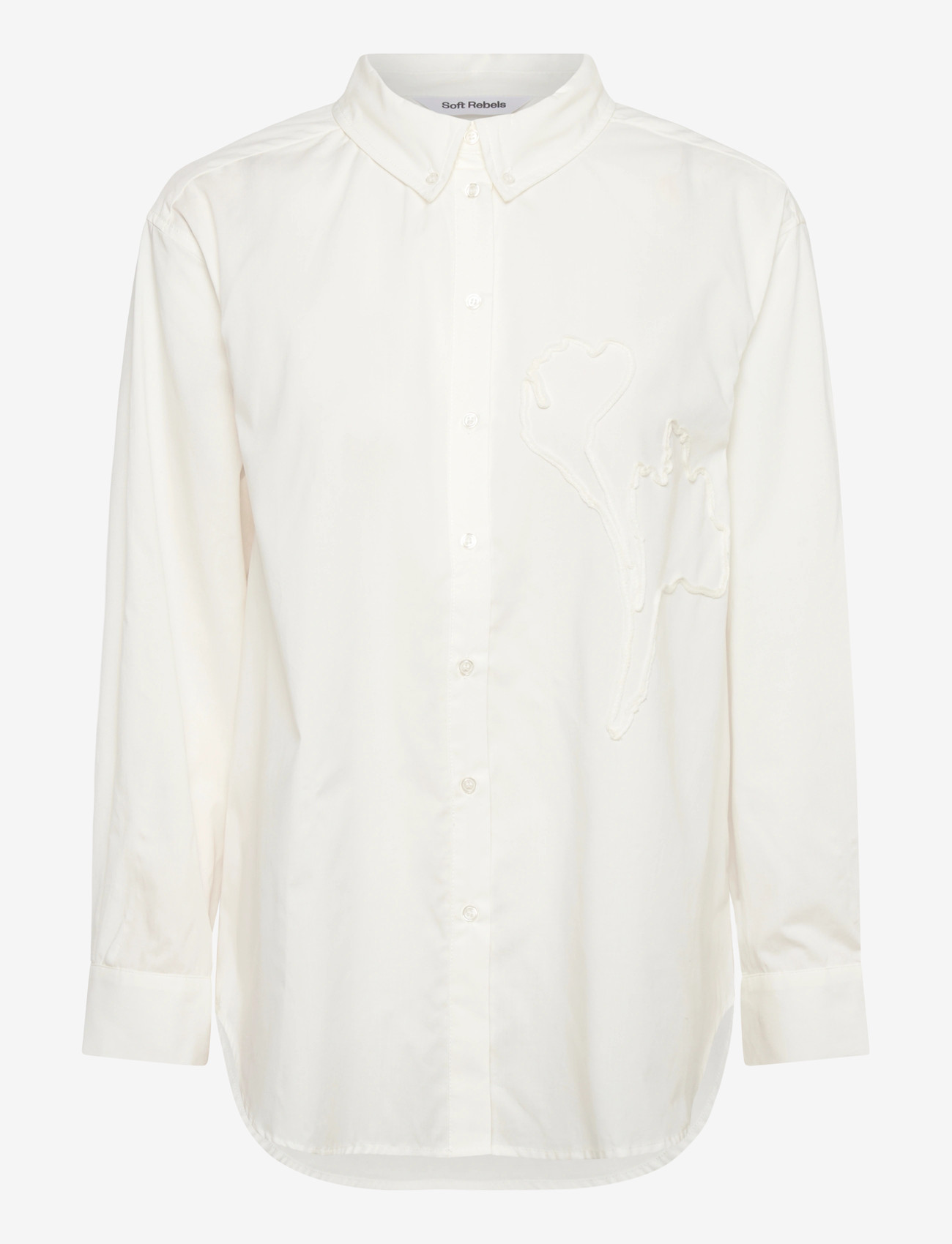 Soft Rebels - SRTiffany Shirt - langærmede skjorter - snow white - 0