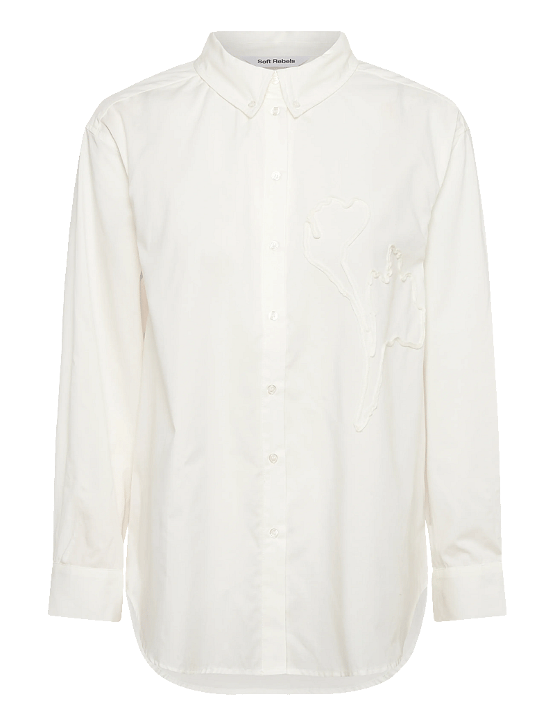 Soft Rebels - SRTiffany Shirt - long-sleeved shirts - snow white - 0