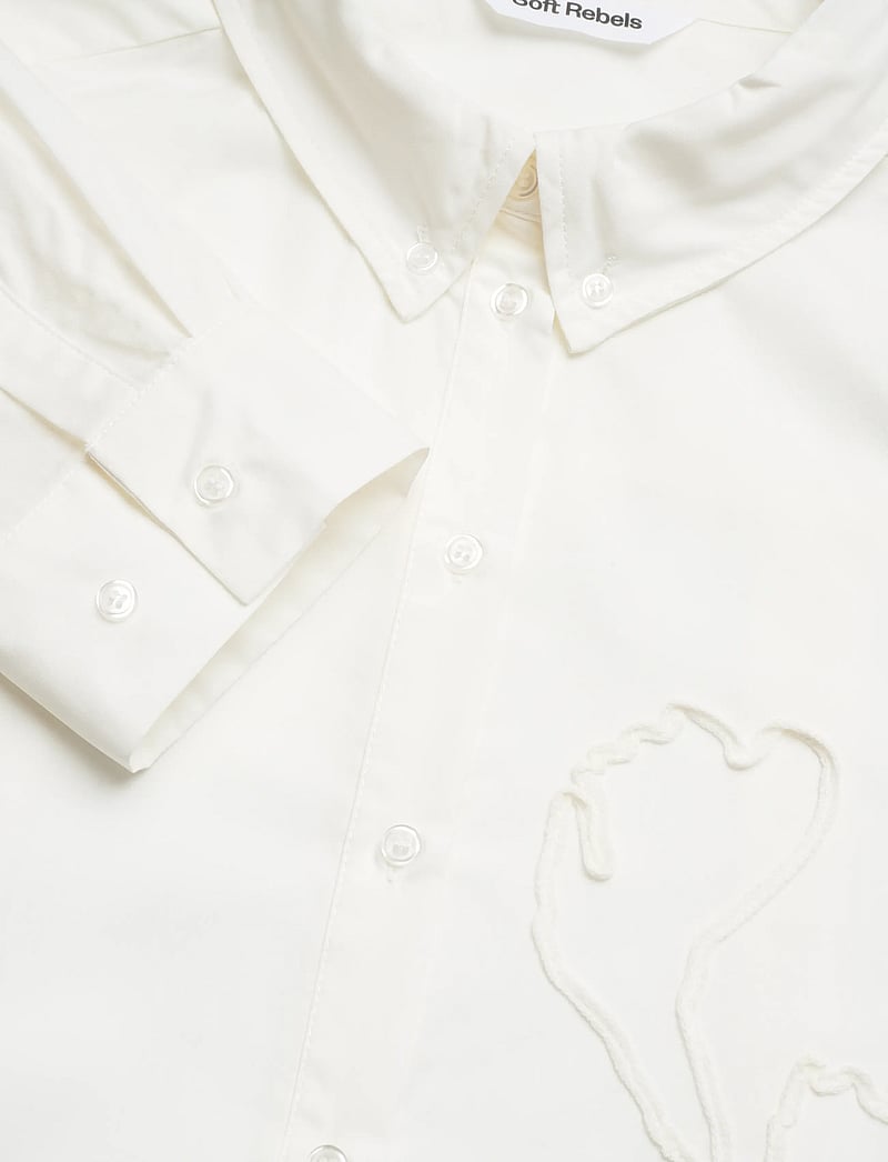 Soft Rebels - SRTiffany Shirt - long-sleeved shirts - snow white - 2