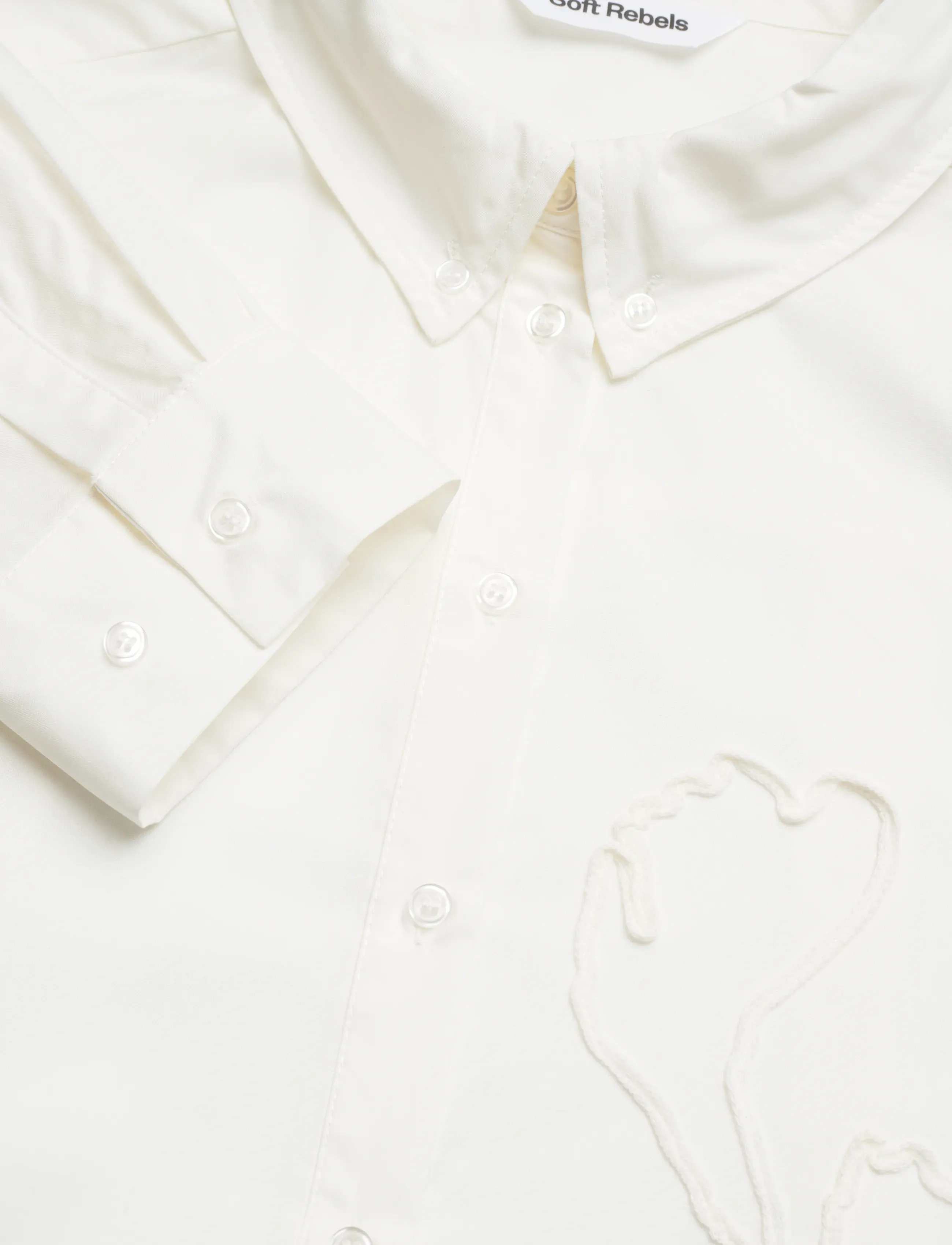Soft Rebels - SRTiffany Shirt - langärmlige hemden - snow white - 2