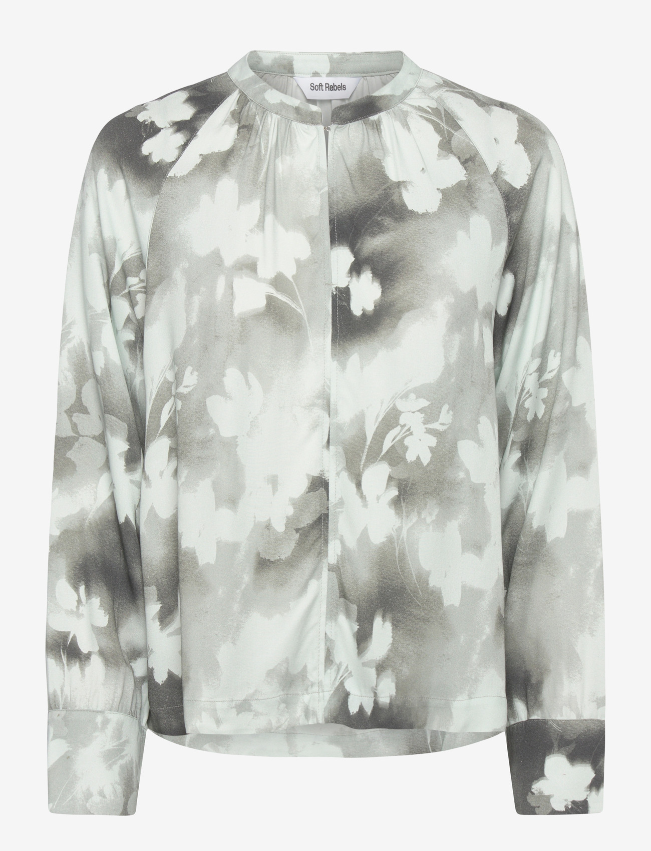 Soft Rebels - SRLeonie Blouse - langærmede bluser - fade to flower - 0