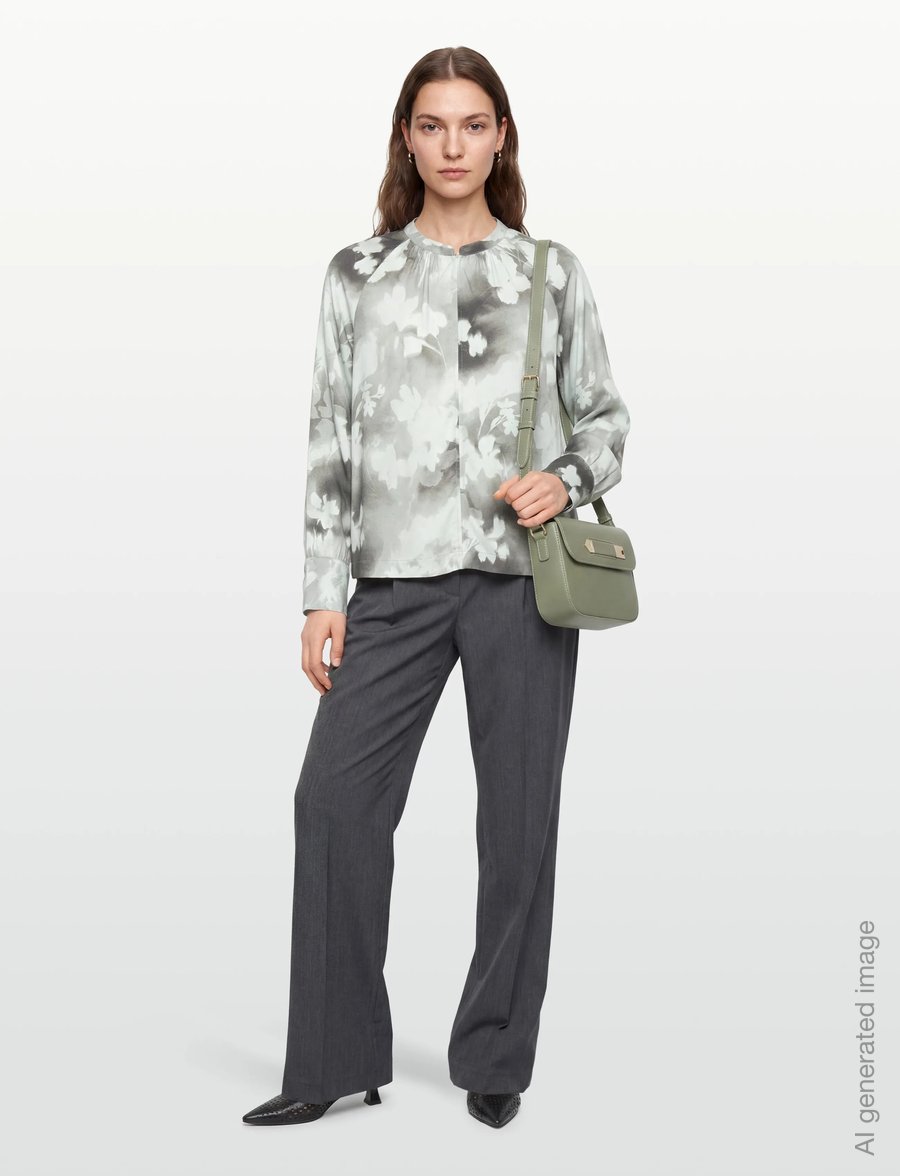 Soft Rebels - SRLeonie Blouse - langärmlige hemden - fade to flower - 0