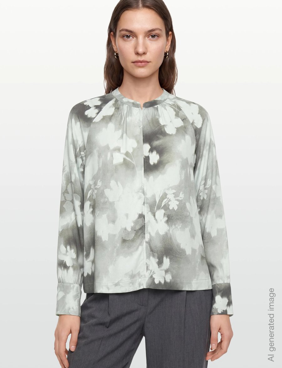 Soft Rebels - SRLeonie Blouse - langärmlige hemden - fade to flower - 3