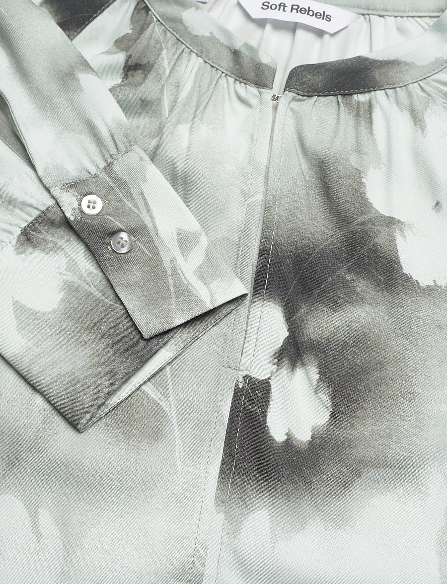 Soft Rebels - SRLeonie Blouse - langärmlige hemden - fade to flower - 5