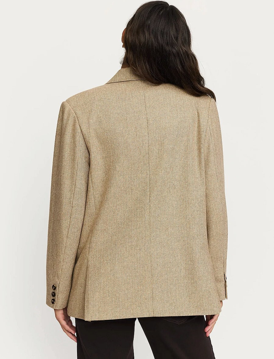 Soft Rebels - SRGreta Loose Blazer - enkeltradede blazere - toasted coconut - 4