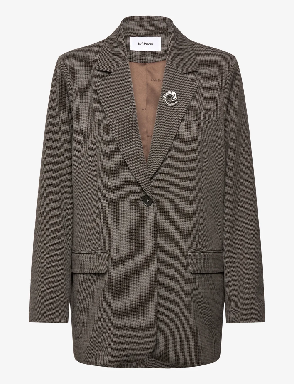 Soft Rebels - SRMaha Relaxed Blazer - einreihige blazer - coffee quartz - 0