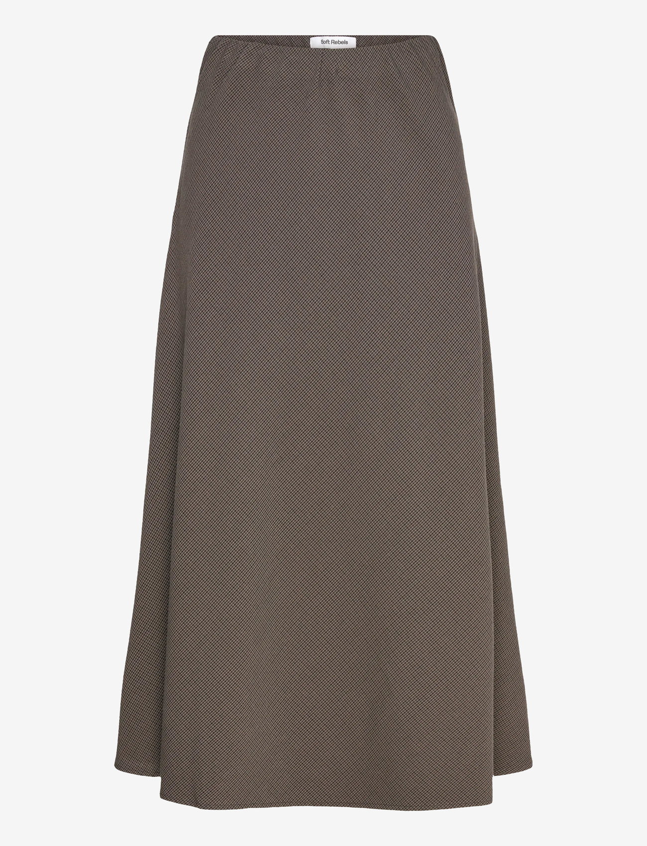 Soft Rebels - SRMaha Midi Skirt - midi skirts - coffee quartz - 0
