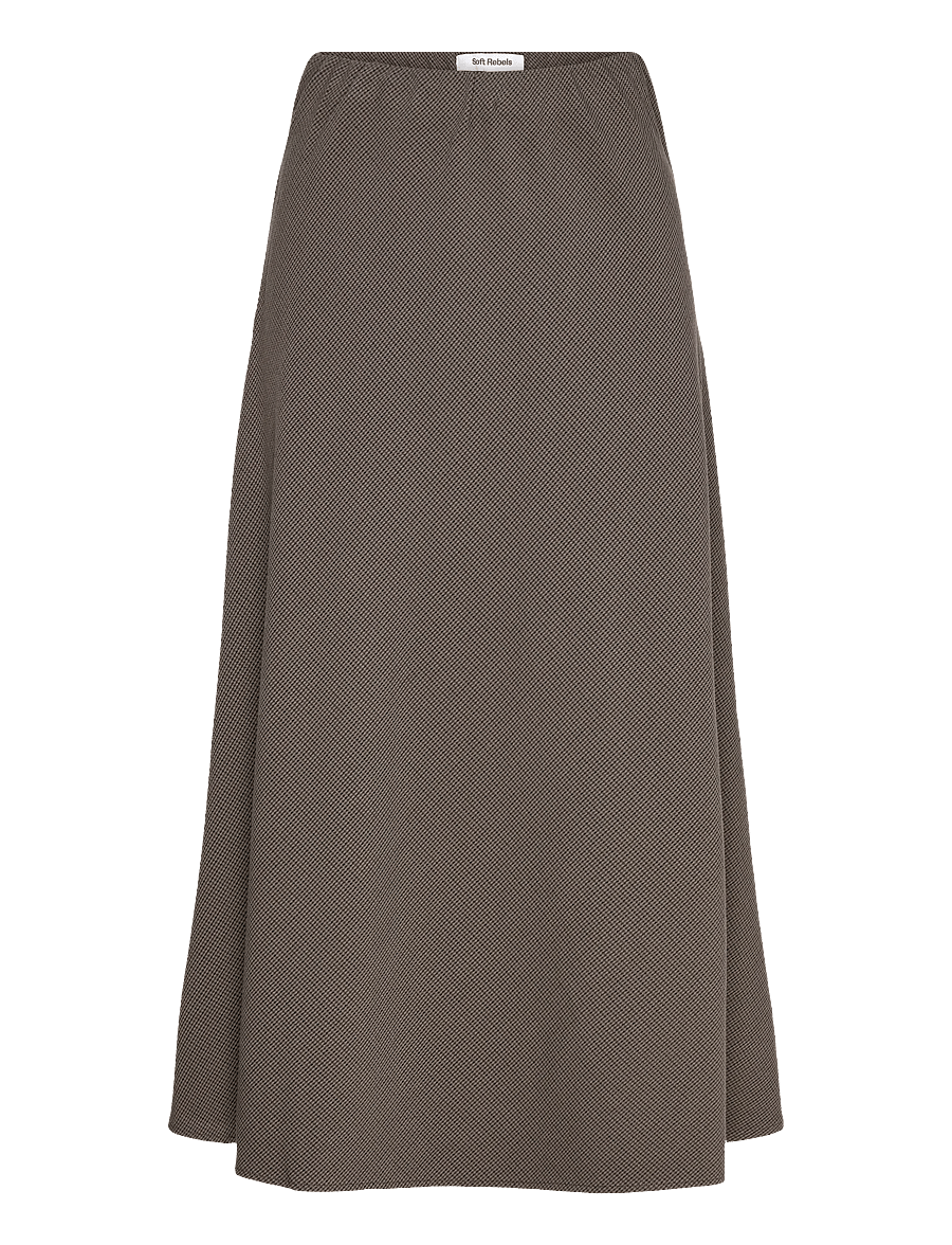 Soft Rebels - SRMaha Midi Skirt - midi-röcke - coffee quartz - 1