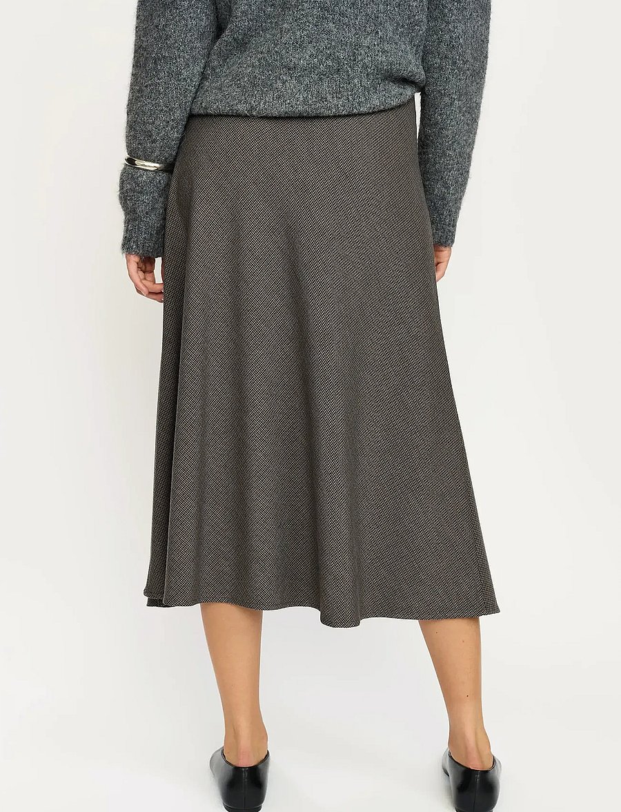Soft Rebels - SRMaha Midi Skirt - midi-röcke - coffee quartz - 4