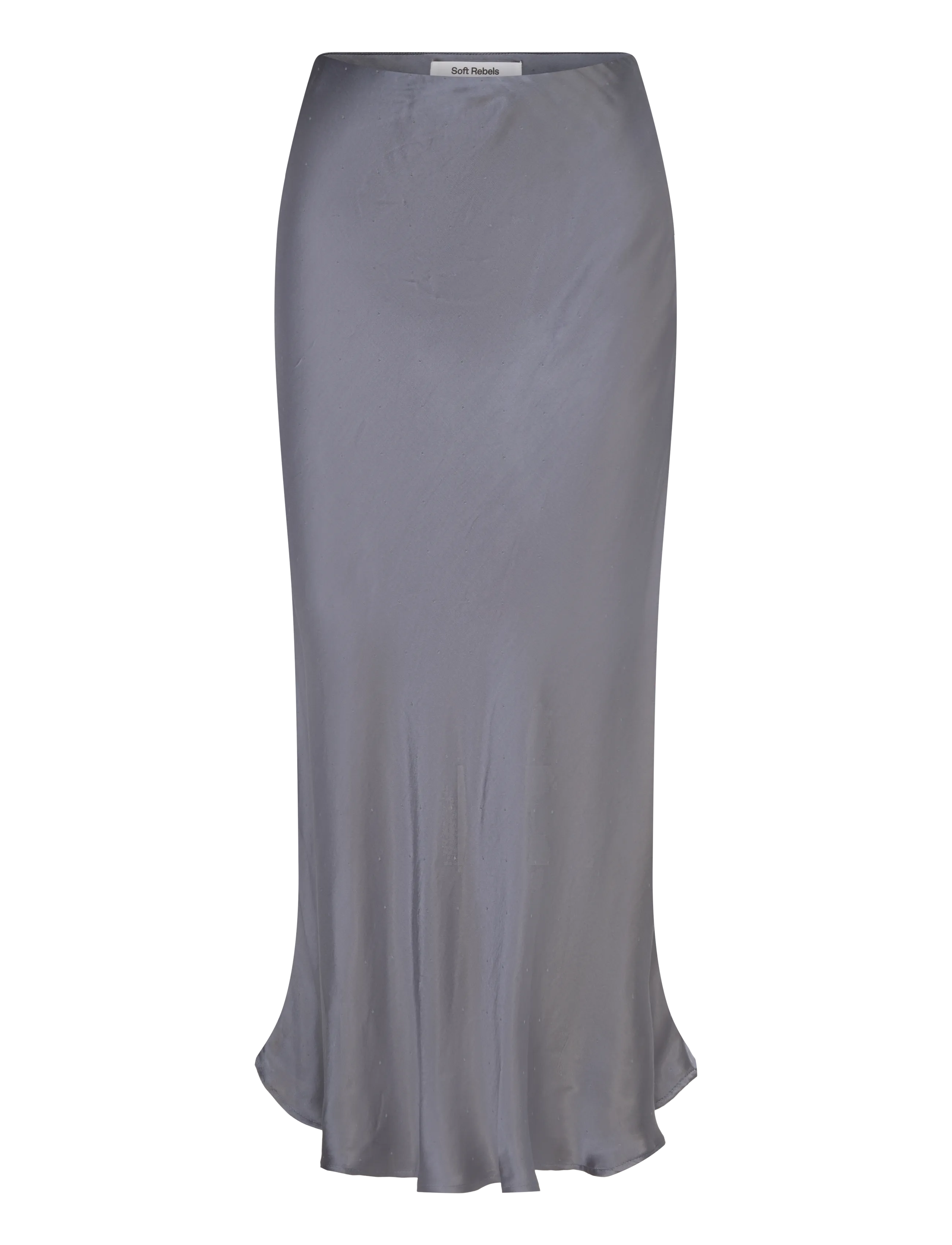 Soft Rebels SRFrancesca Abia Skirt - Satinröcke - GRISAILLE / grey