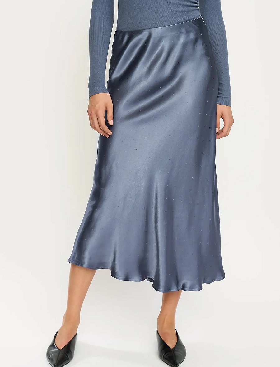 Soft Rebels - SRFrancesca Abia Skirt - satiinihameet - grisaille - 0