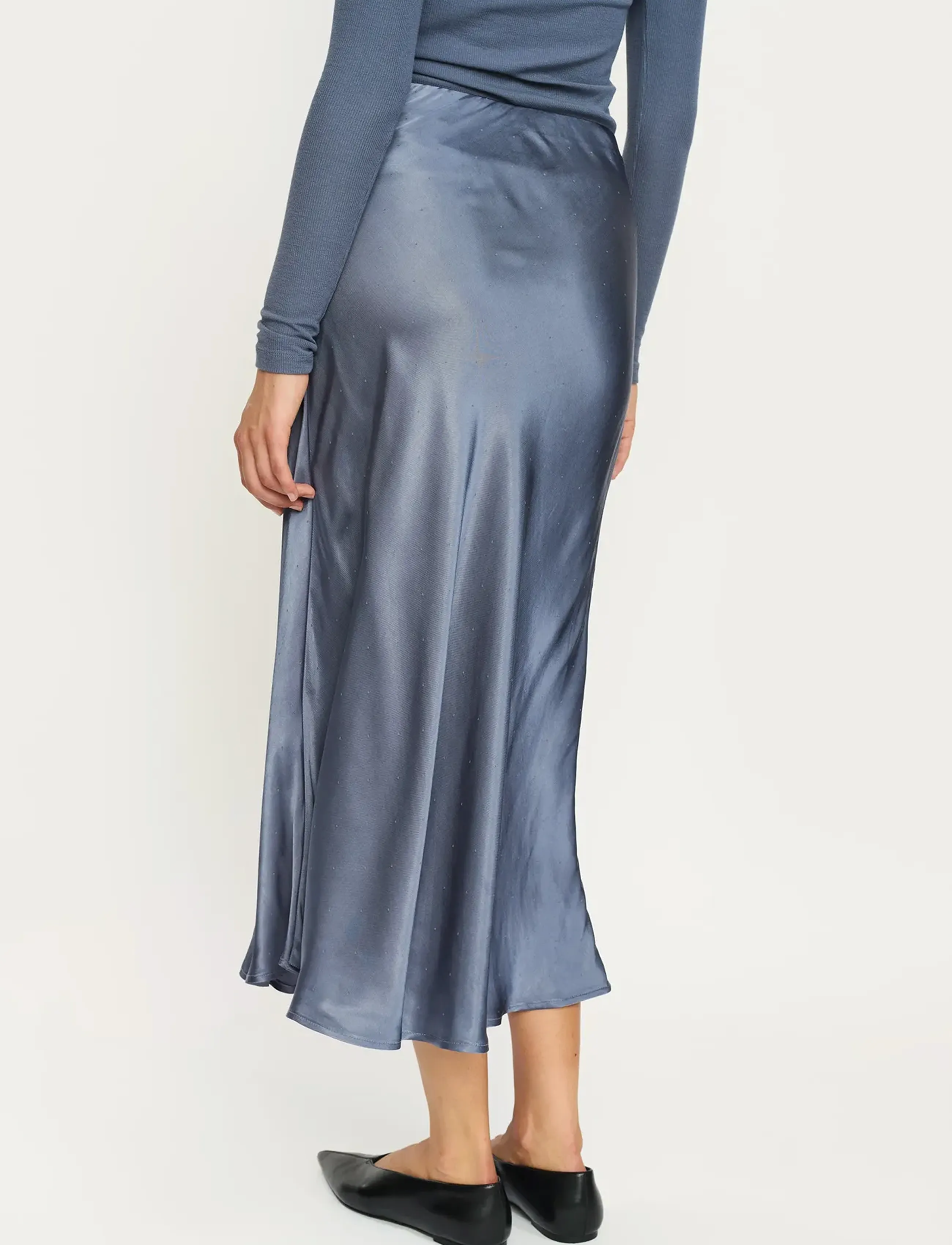 Soft Rebels - SRFrancesca Abia Skirt - satiinihameet - grisaille - 3