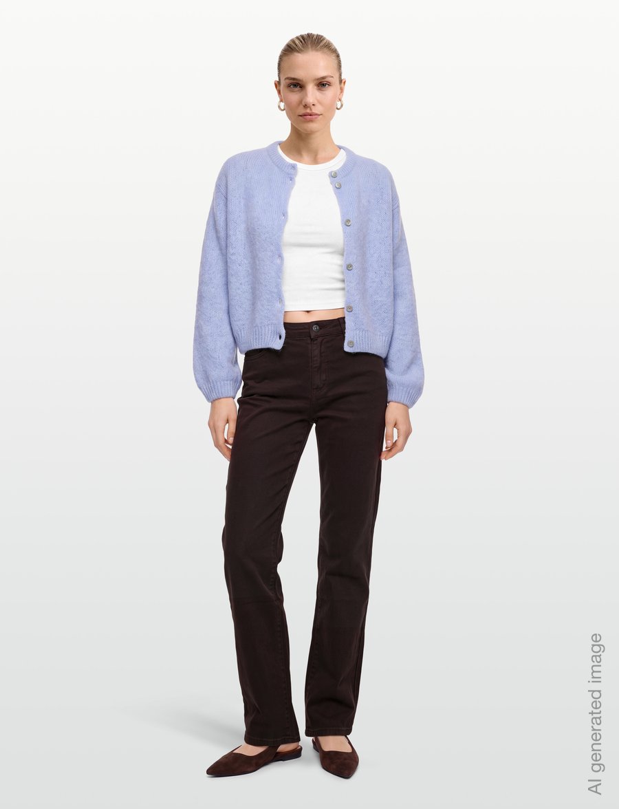 Soft Rebels - SREma Willa Midwaist Wide Jeans - raka jeans - 383 demitasse - 0