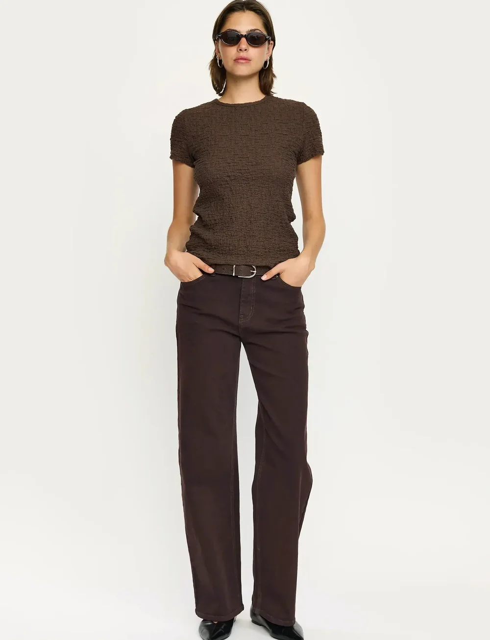 Soft Rebels - SREma Willa Midwaist Wide Jeans - raka jeans - coffee bean - 0