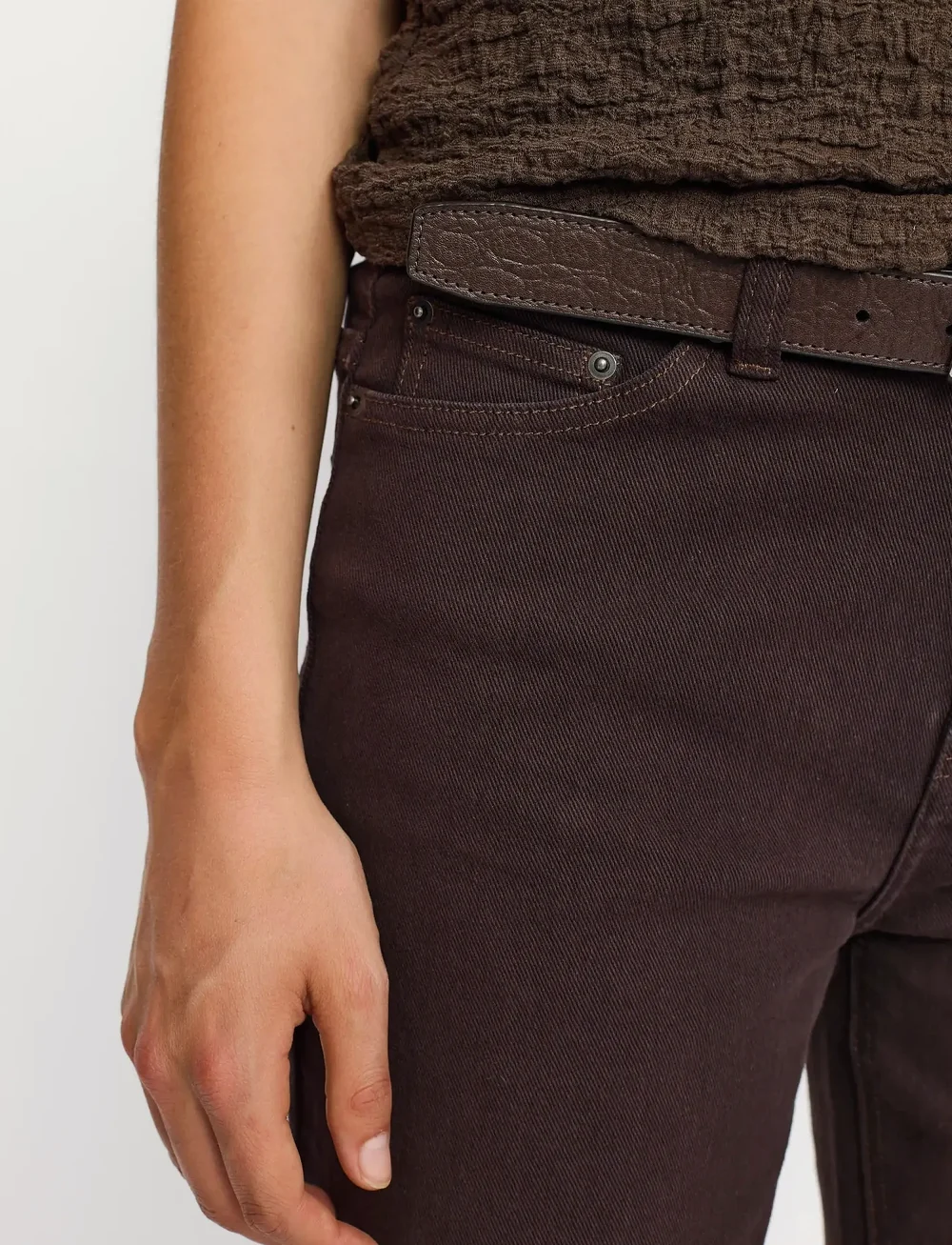 Soft Rebels - SREma Willa Midwaist Wide Jeans - raka jeans - coffee bean - 5