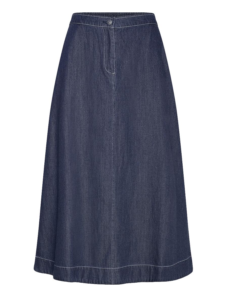 Soft Rebels - SRPortia Midi Skirt - jeansröcke - dark blue - 1