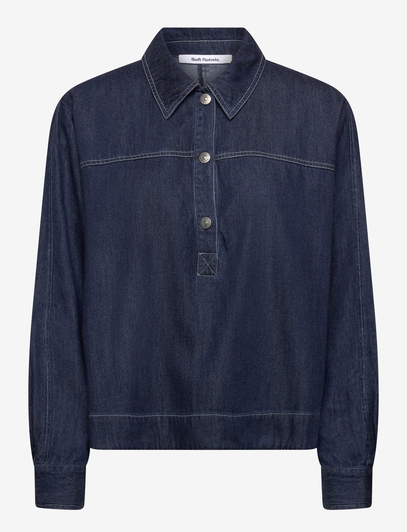 Soft Rebels - SRPortia Blouse - jeanshemden - dark blue - 1