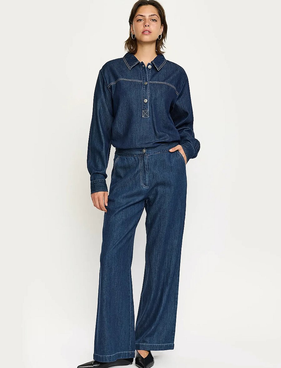 Soft Rebels - SRPortia Blouse - jeanshemden - dark blue - 4